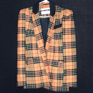 Plaid TopShop blazer